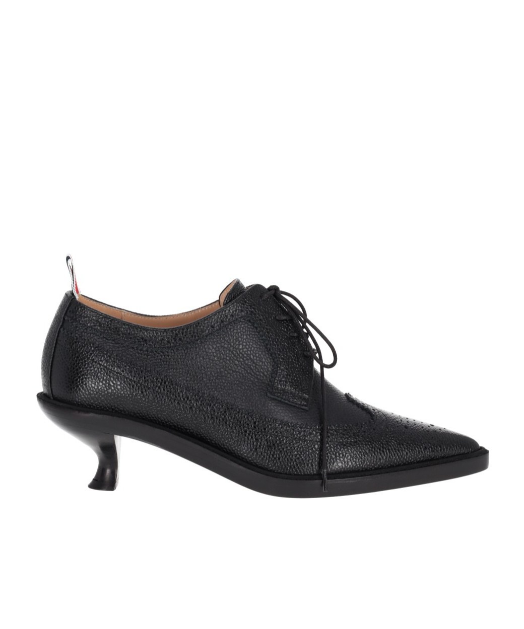 Thom Browne Longwing Brogues With Sculpted Heel In Black