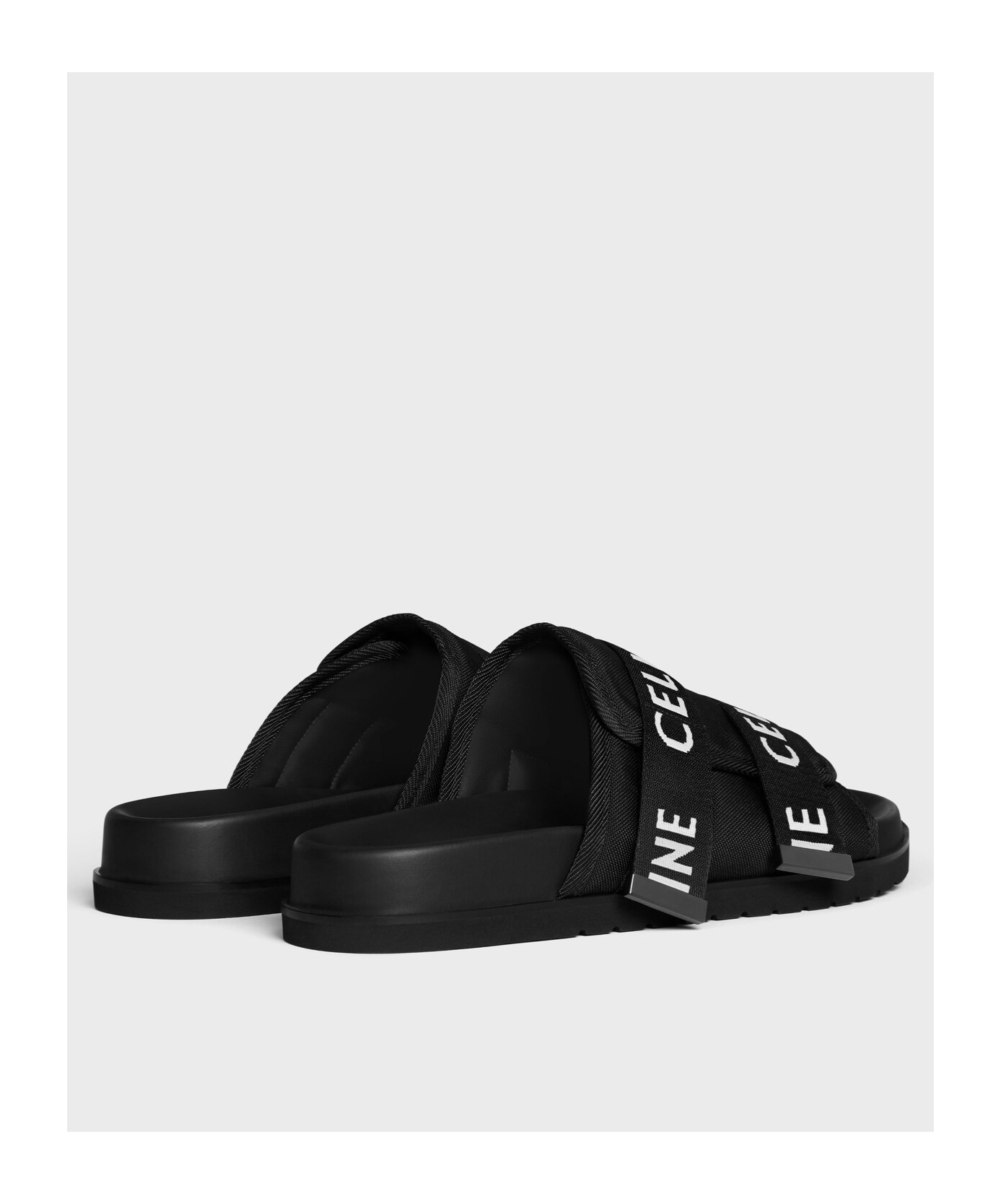 Celine Men Pitea Strappy Sandals In Black