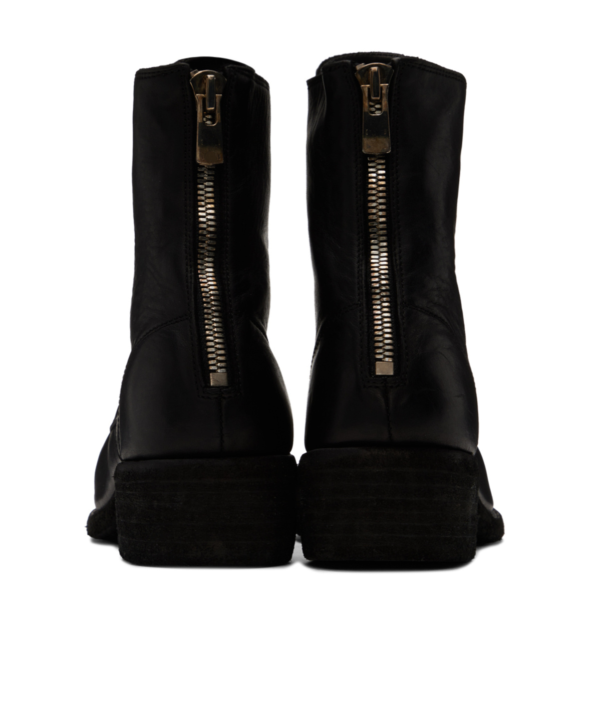 Guidi Zippered Detailed Boots In Black