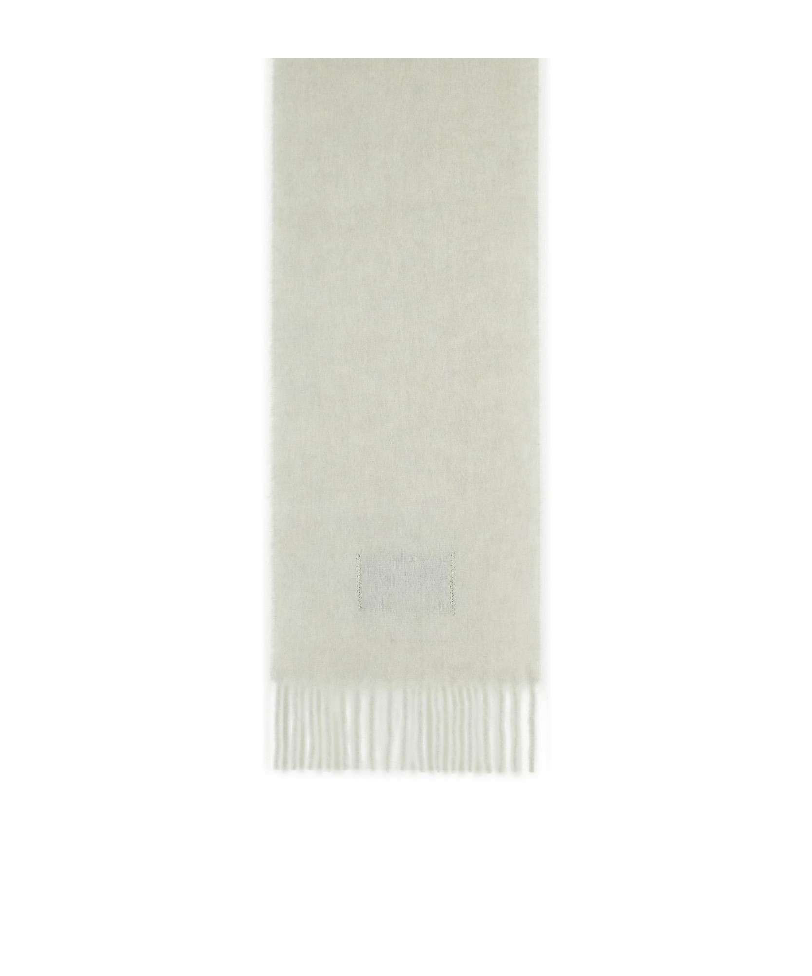 Marni Light Grey Alpaca Blend Scarf In Green