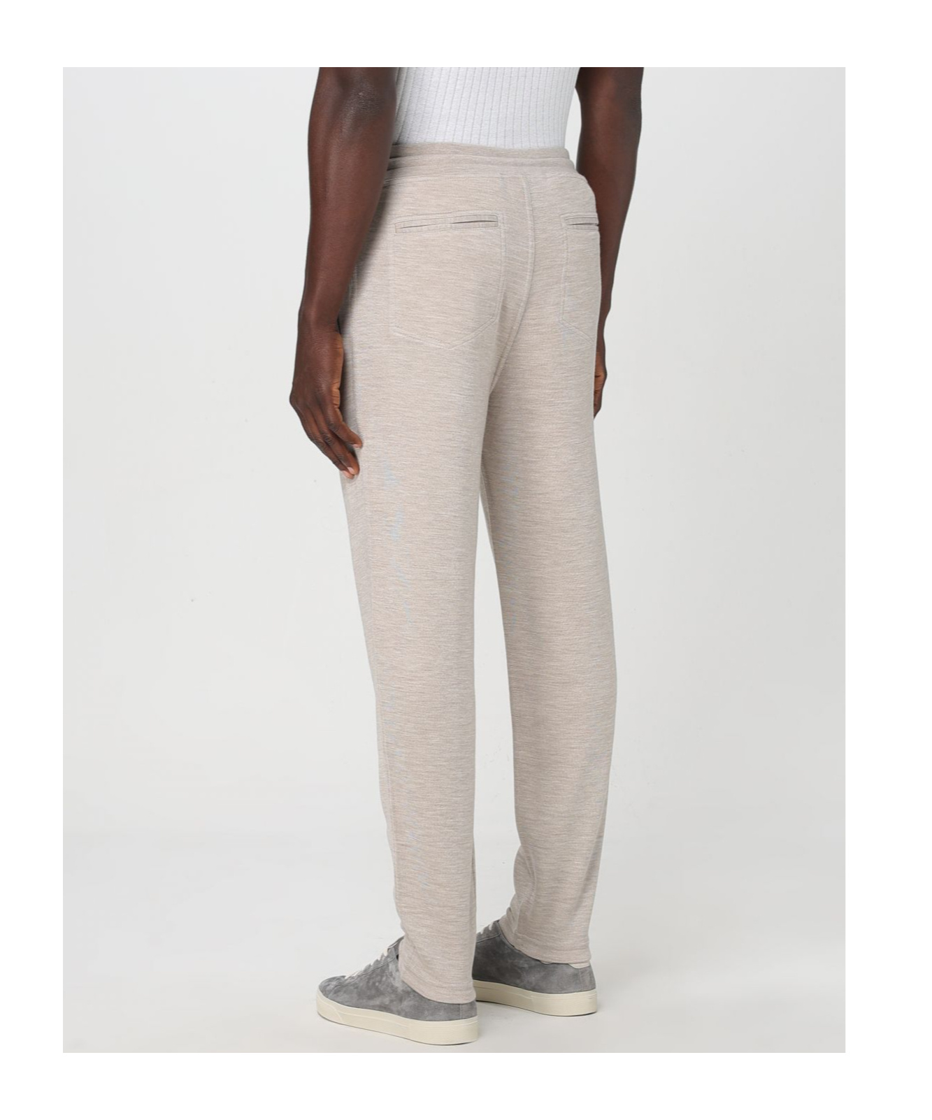 BRUNELLO CUCINELLI CASHMERE-BLEND TRACK PANTS