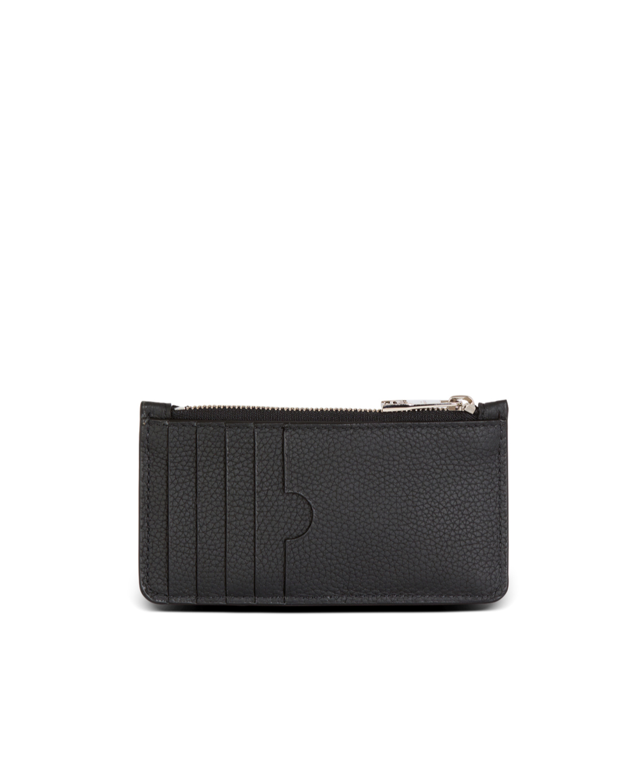 Balmain Monogram-embossed Leather Cardholder In Black