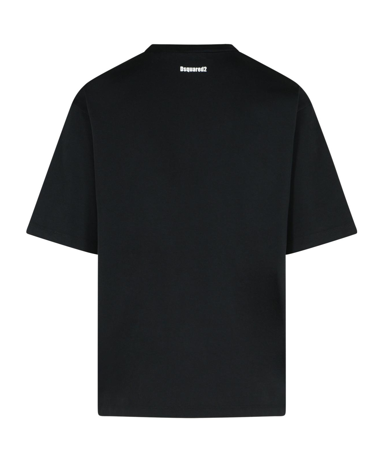 Dsquared2 Logo-print Cotton T-shirt In Black