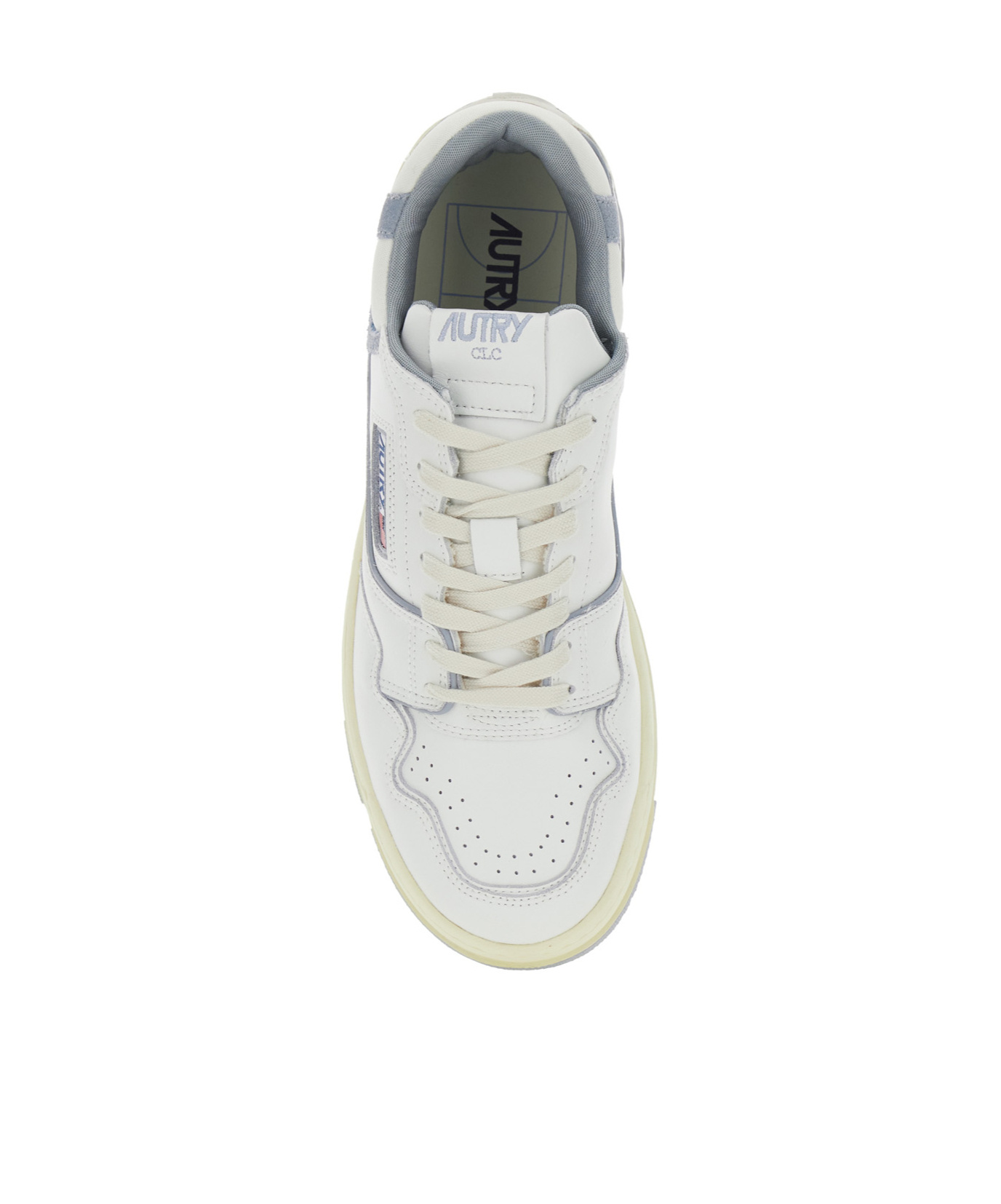 Shop Autry Clc Lace-up Sneakers In White