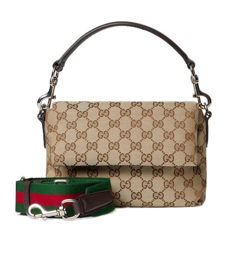 Gucci Ribbon Small Gg Cross-body Bag In Nude