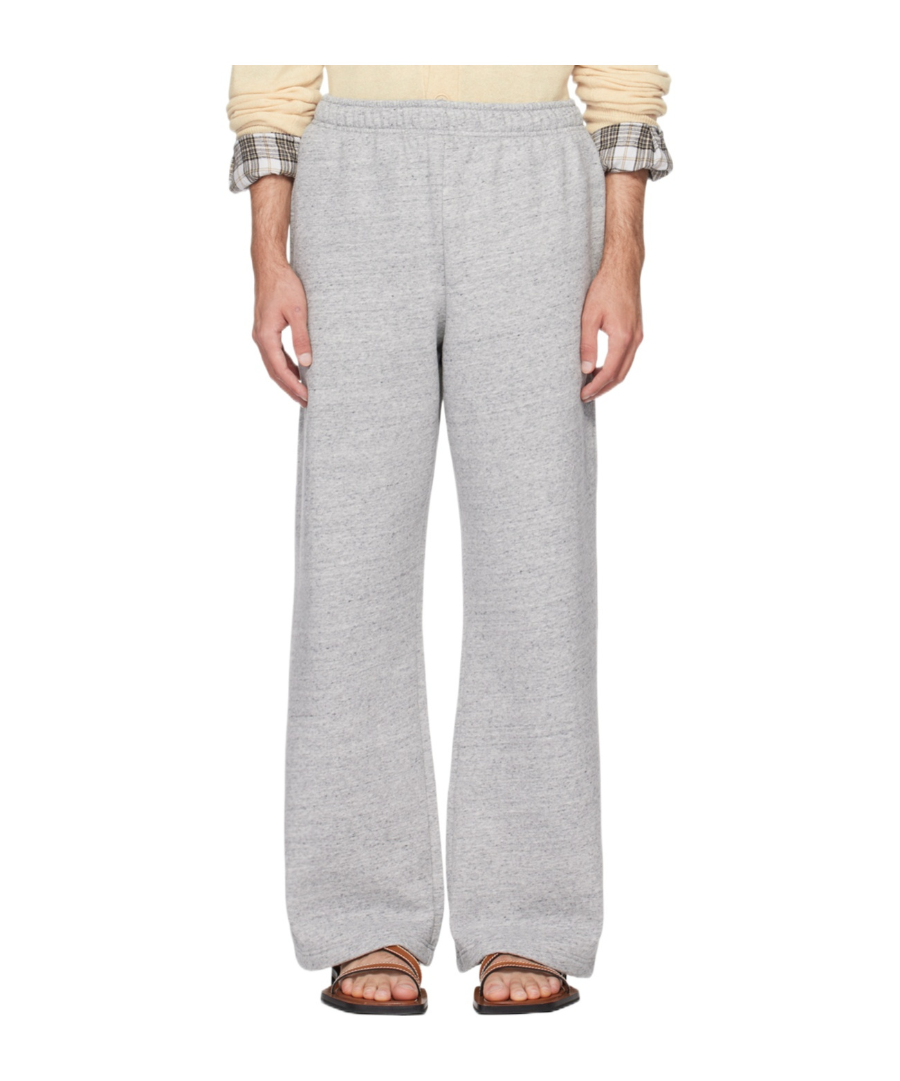 Acne Studios Logo Attachment Detail Sweatpants In Gray