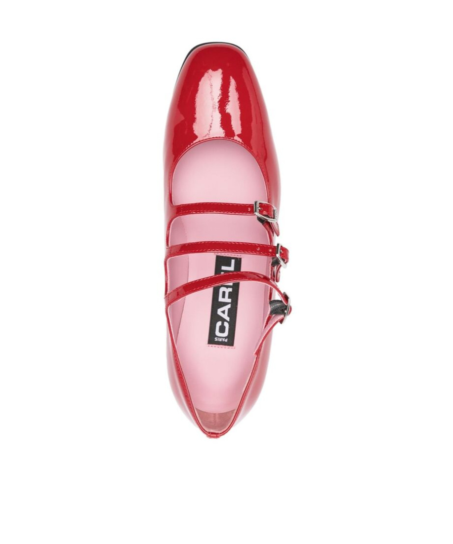 Shop Carel Paris Buckle Mary Jane Shoes In Red