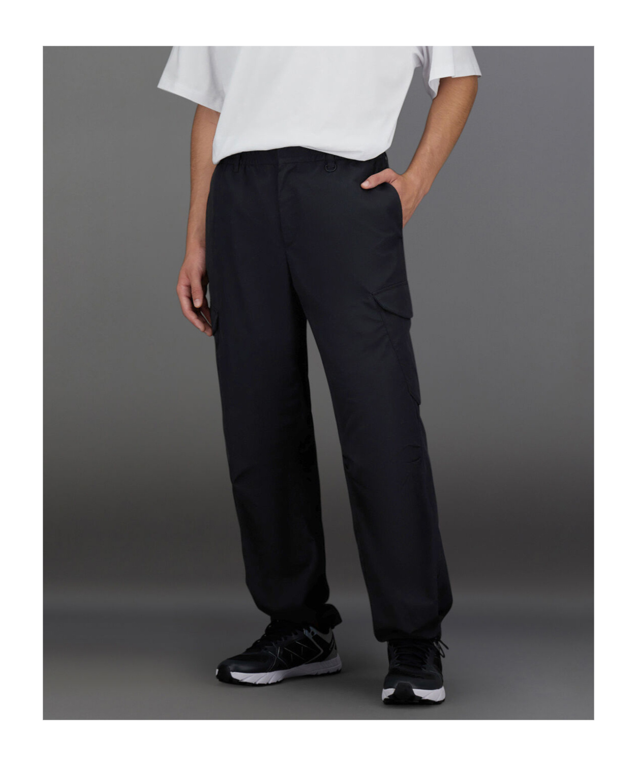Herno Laminar Cargo Trousers In Tech-poplin In Black