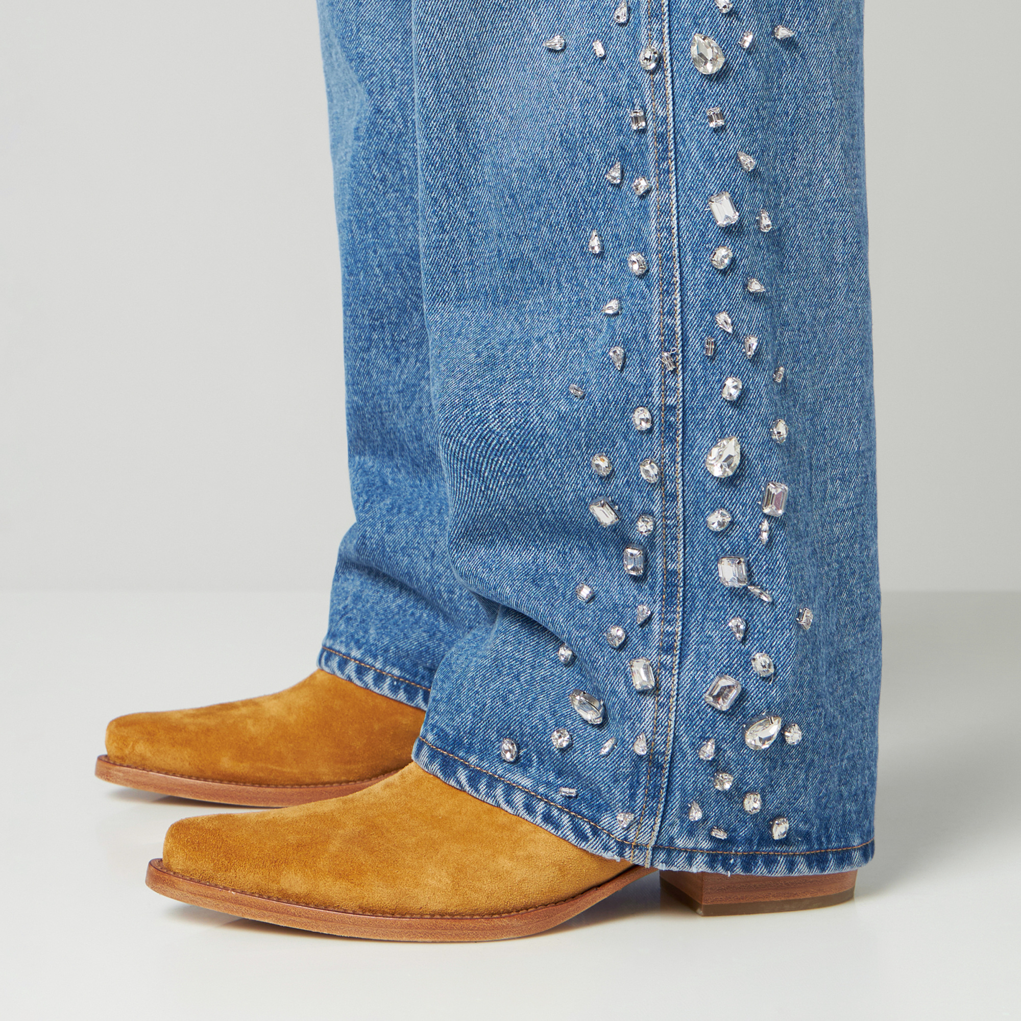 1989 Studio Over Denim Pants Crystals In Blue