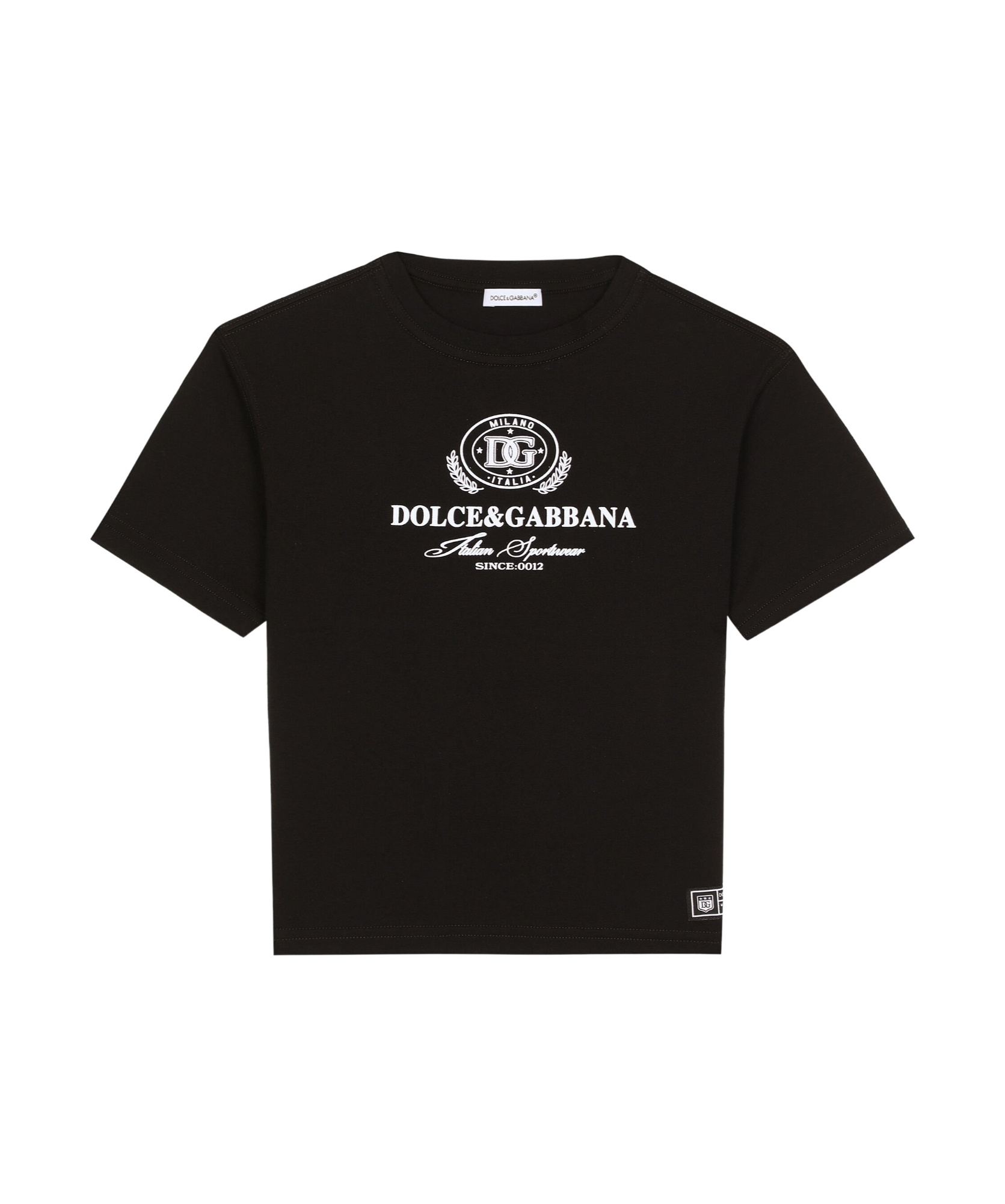 Dolce & Gabbana Dg-print T-shirt In Black