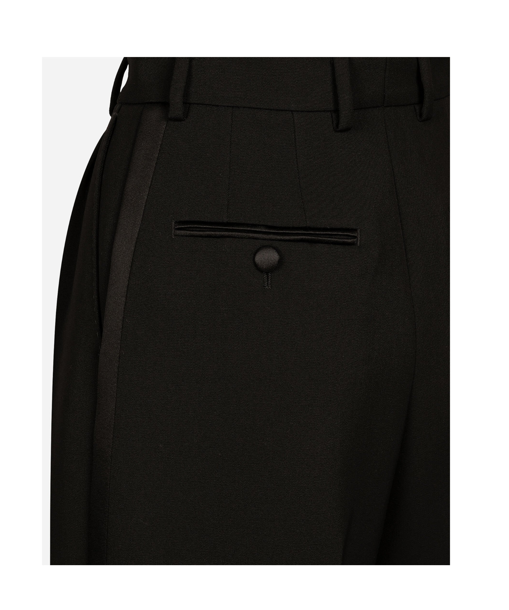 Shop Dolce & Gabbana Tailored Gabardine Shorts In Black