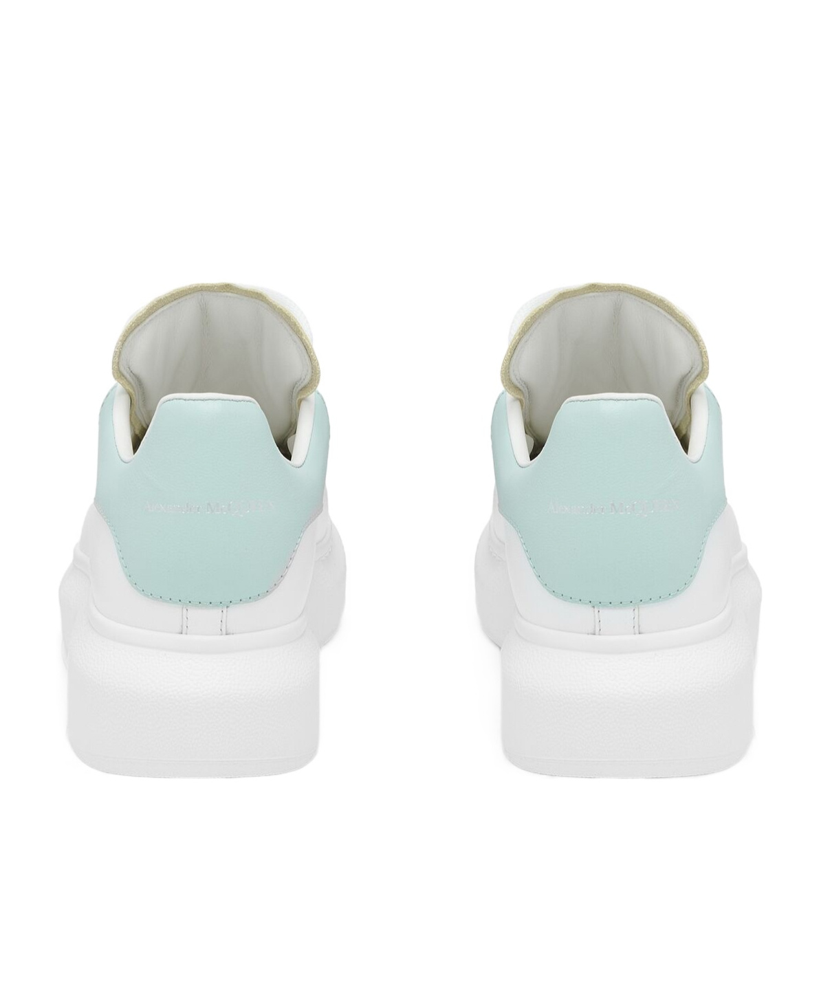 Alexander Mcqueen Leather Sneakers With Thick Sole And Perforated Design