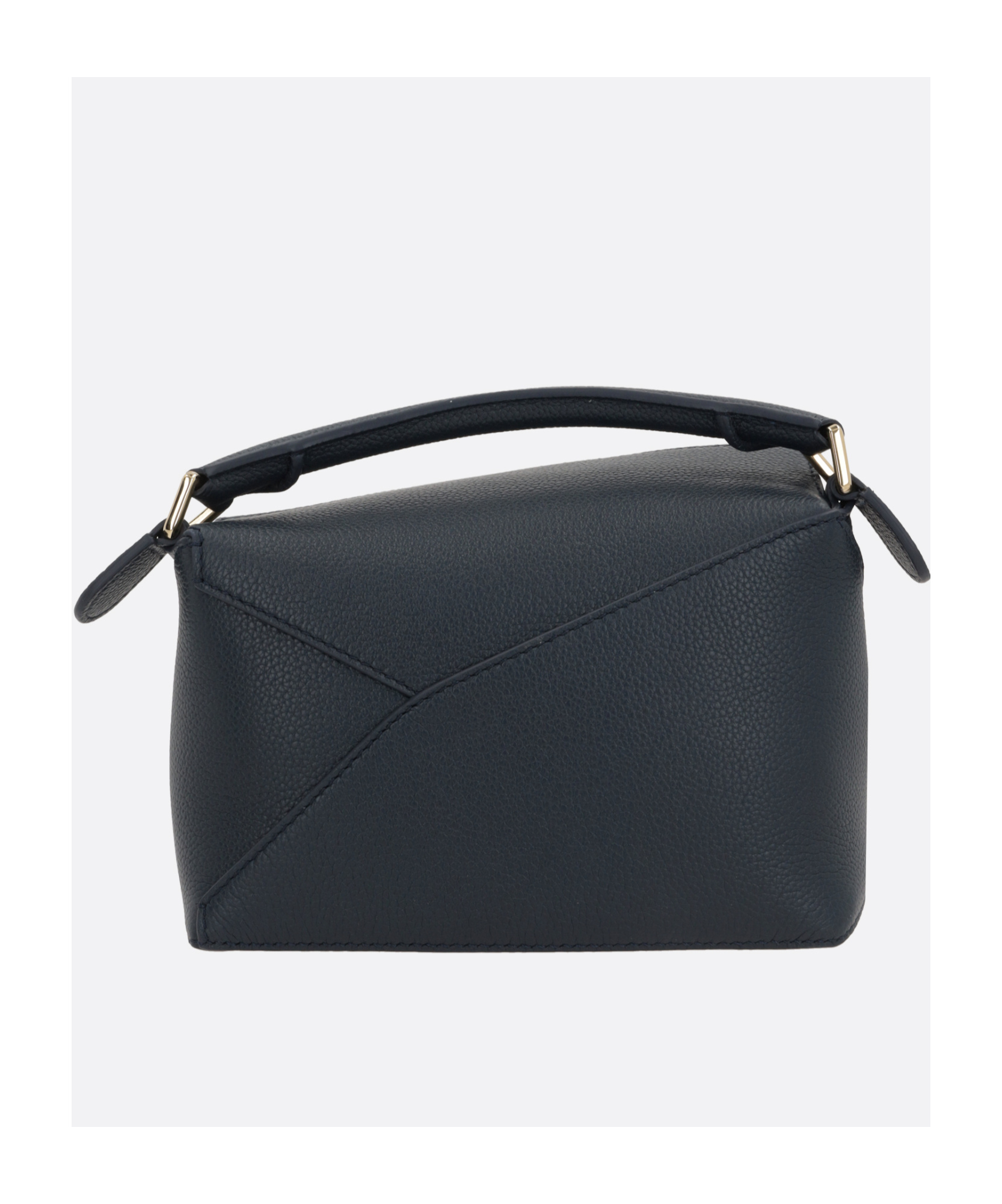 Shop Loewe Mini Puzzle Bag In Soft Grained Calfskin In Black