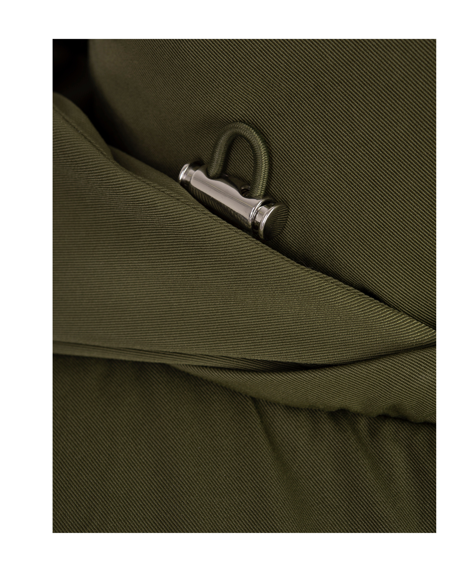 Alexander Mcqueen Relaxed Silhouette Coat With High Collar In Green
