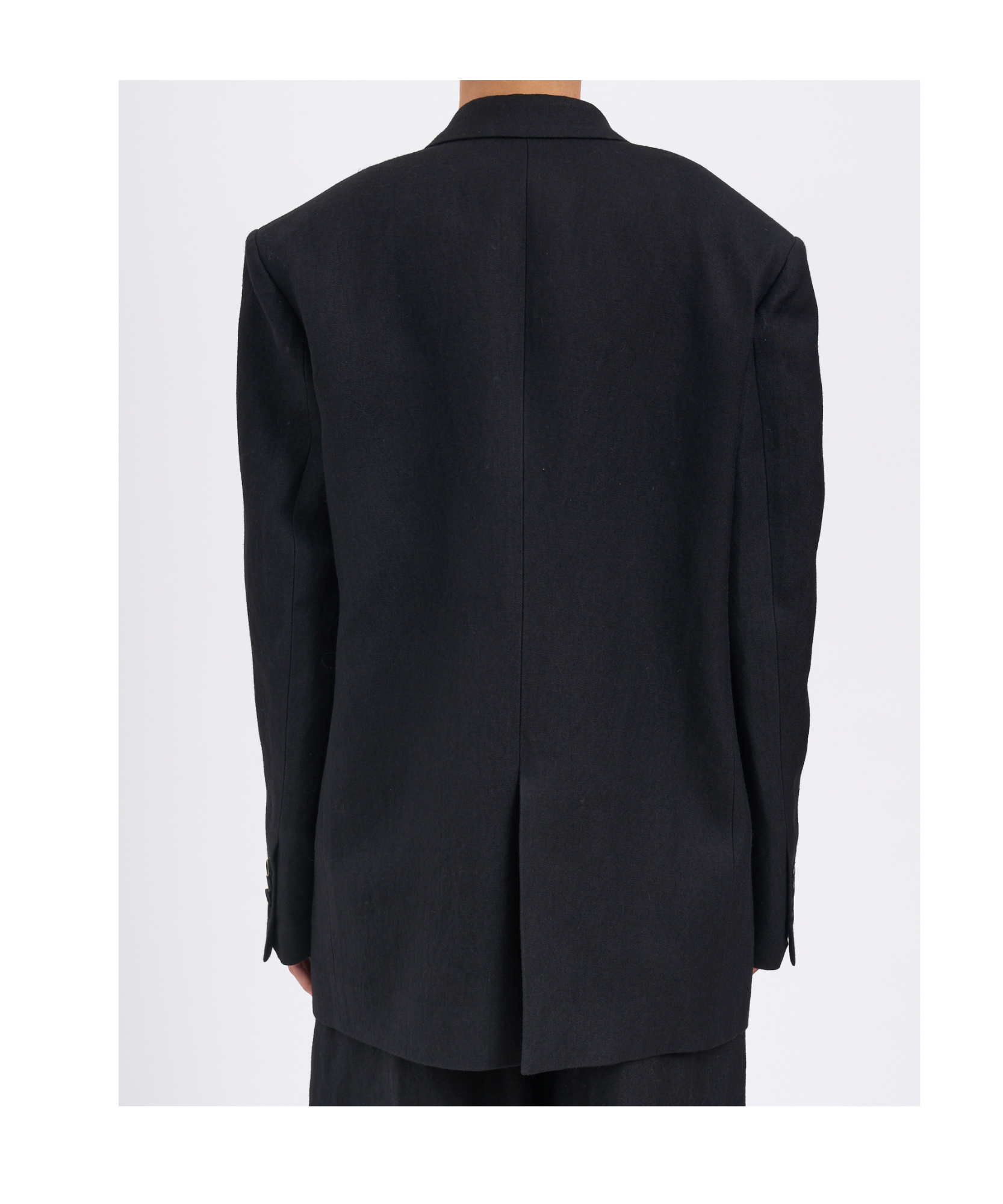 Uma Wang Long-sleeved Suit Jacket In Black