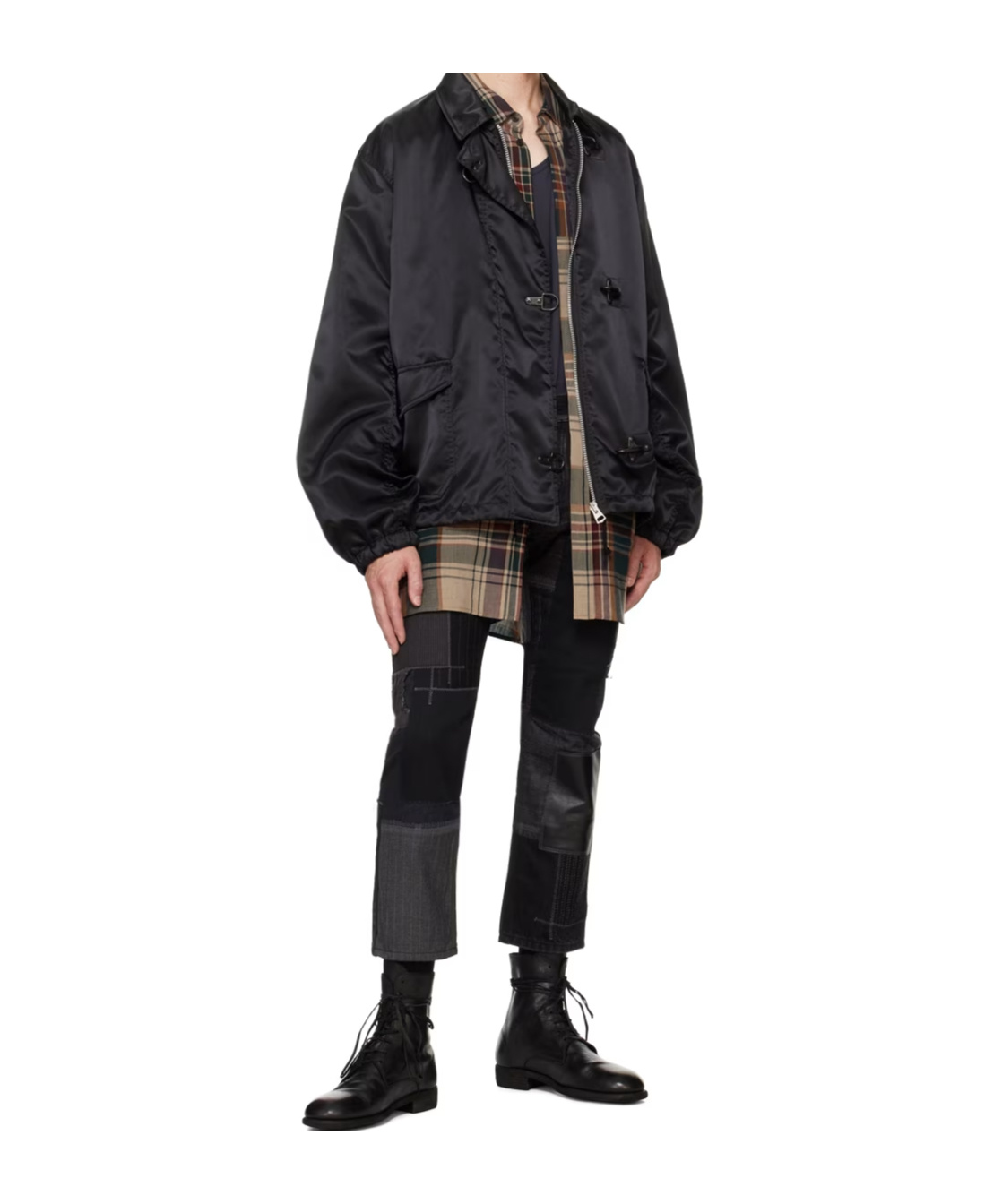 Junya Watanabe Five-bag Stitching Jeans In Black