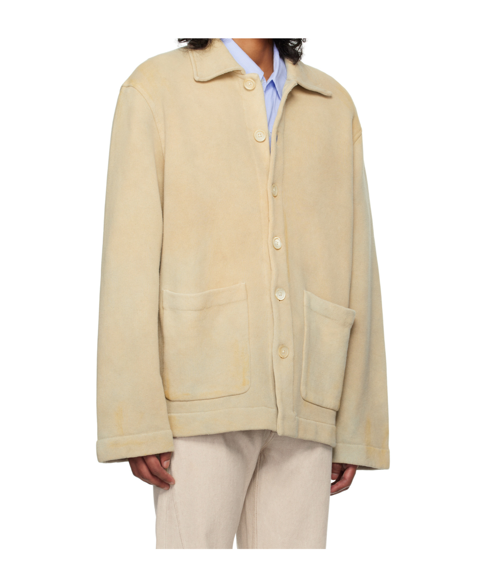 Our Legacy Long-sleeved Casual Jacket In Nude