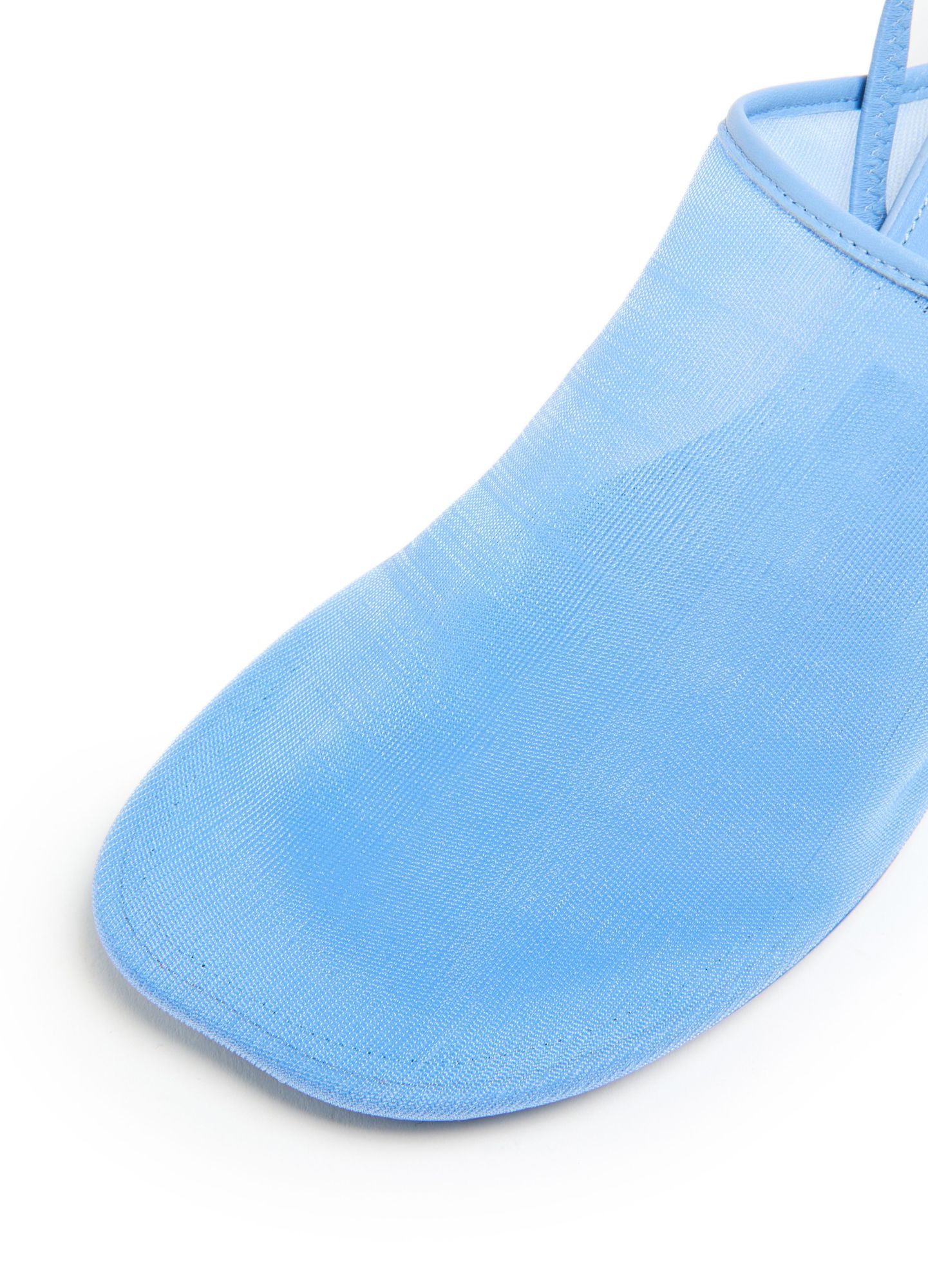 Loewe Scarpe Con Tacco Petal In Rete Ceruleo Donna In Blue