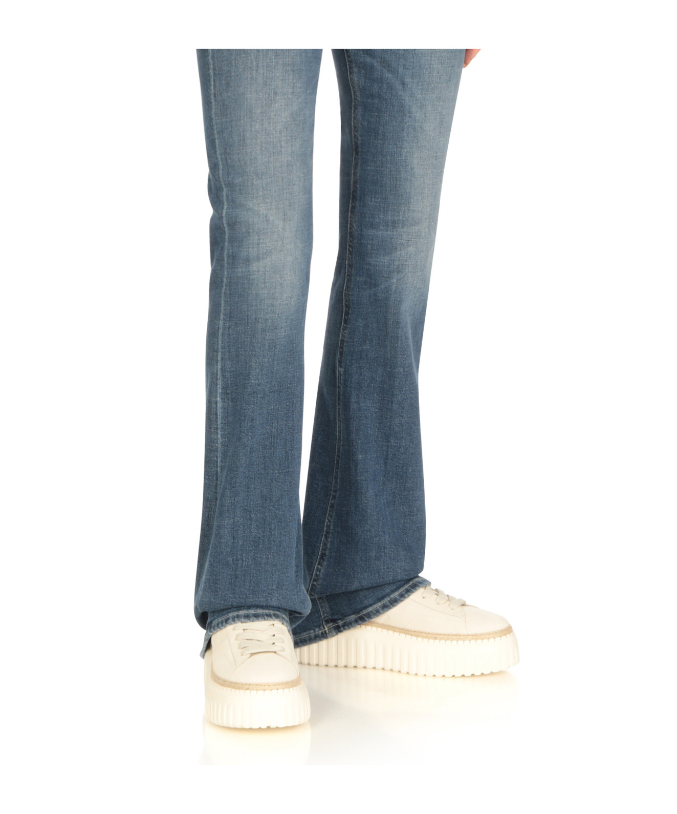 Hogan Thick Sole And Low-cut Casual Shoes In White