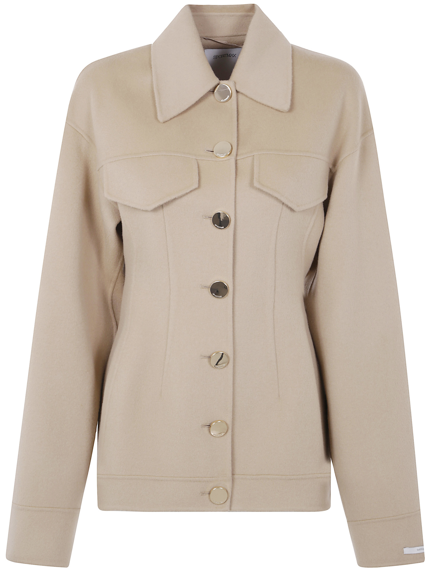 Sportmax Button-fastening Flap-pocket Jacket In White