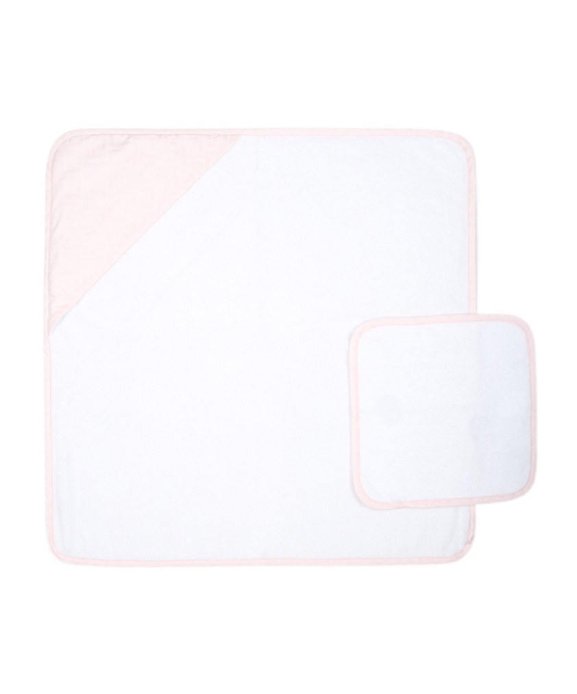 Fendi Double F Pattern Bathrobe And Towel Set In White