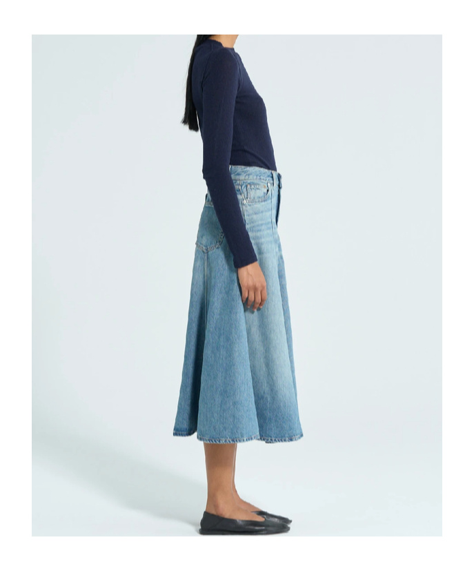 Shop Haikure Serenity Midi Skirt In Blue