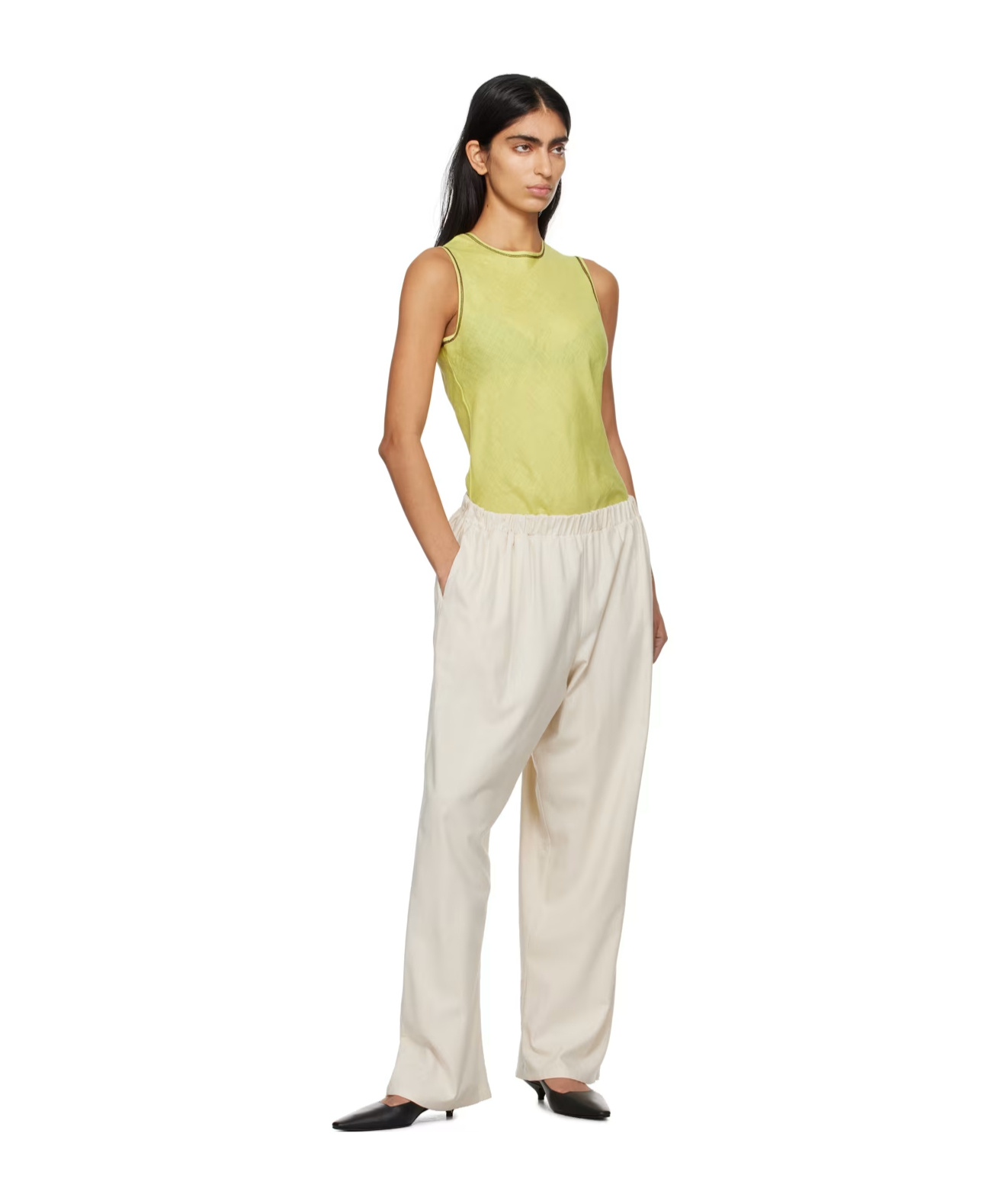 Baserange Contrast-sewn Vest In Multicolor