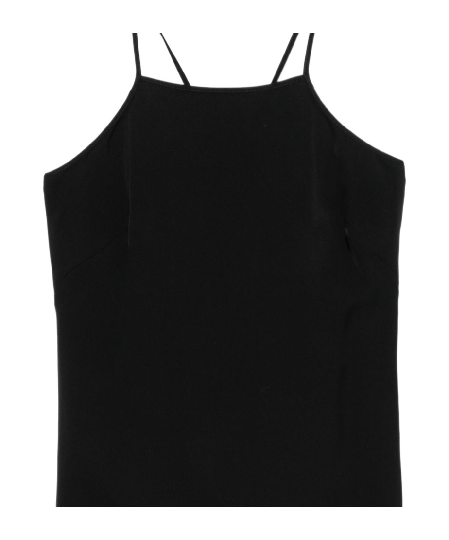 Twinset Black Top With Rear Tie Fastening Straps