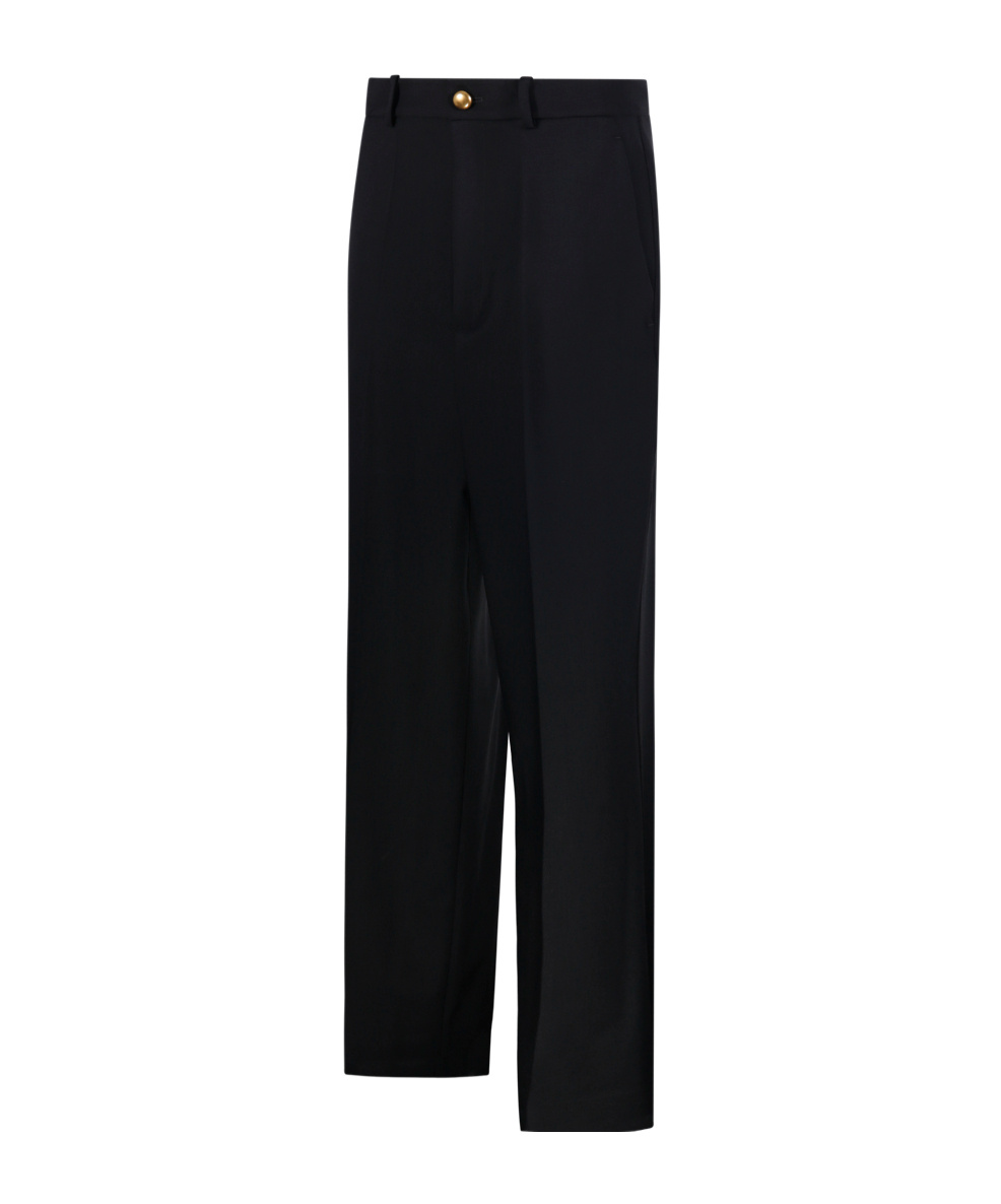 P.a.r.o.s.h Buttoned Pocket-embellished Trousers In Blue