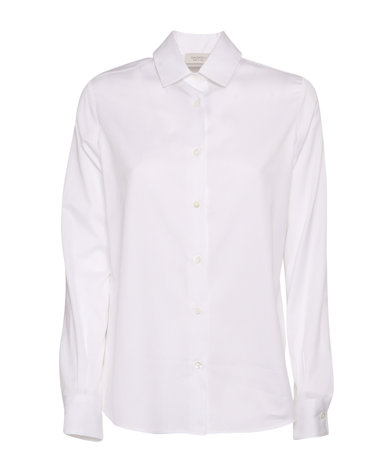 MAZZARELLI CAMICIA IN COTONE E SETA MOD