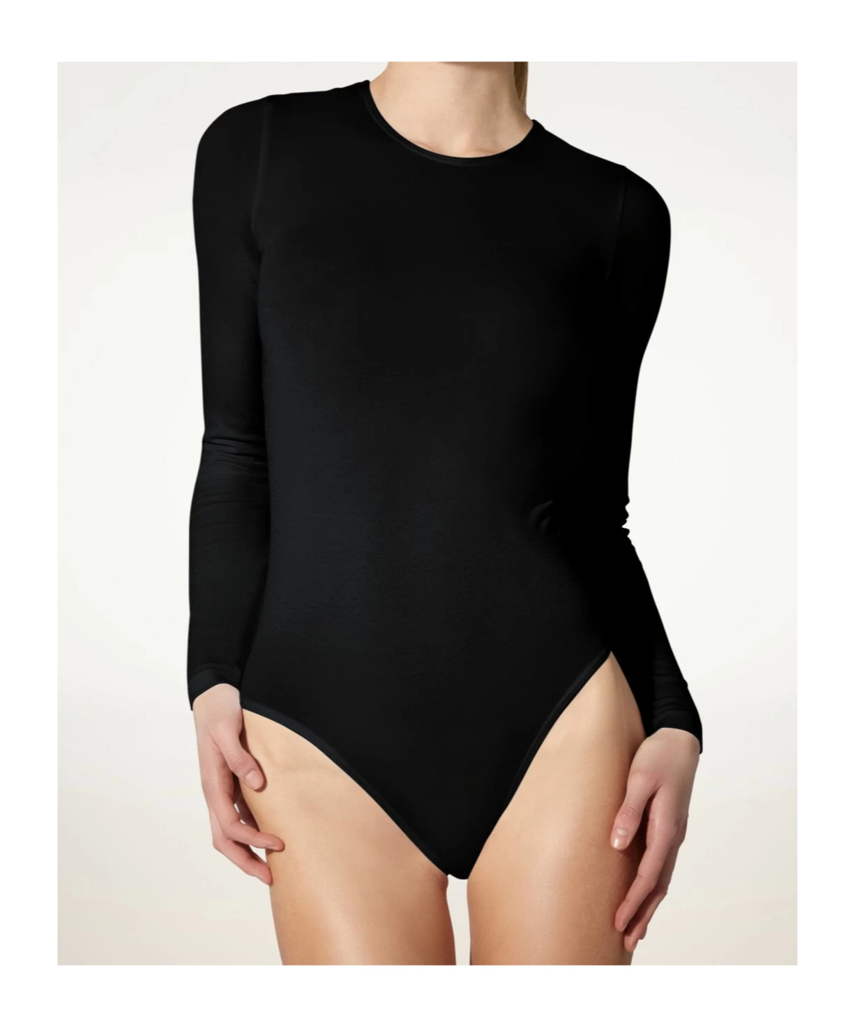 Wolford Seamless Cotton Crew Neck Body In Multi