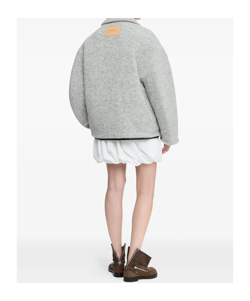 Junya Watanabe Zippered Long-sleeved Casual Jacket In Gray