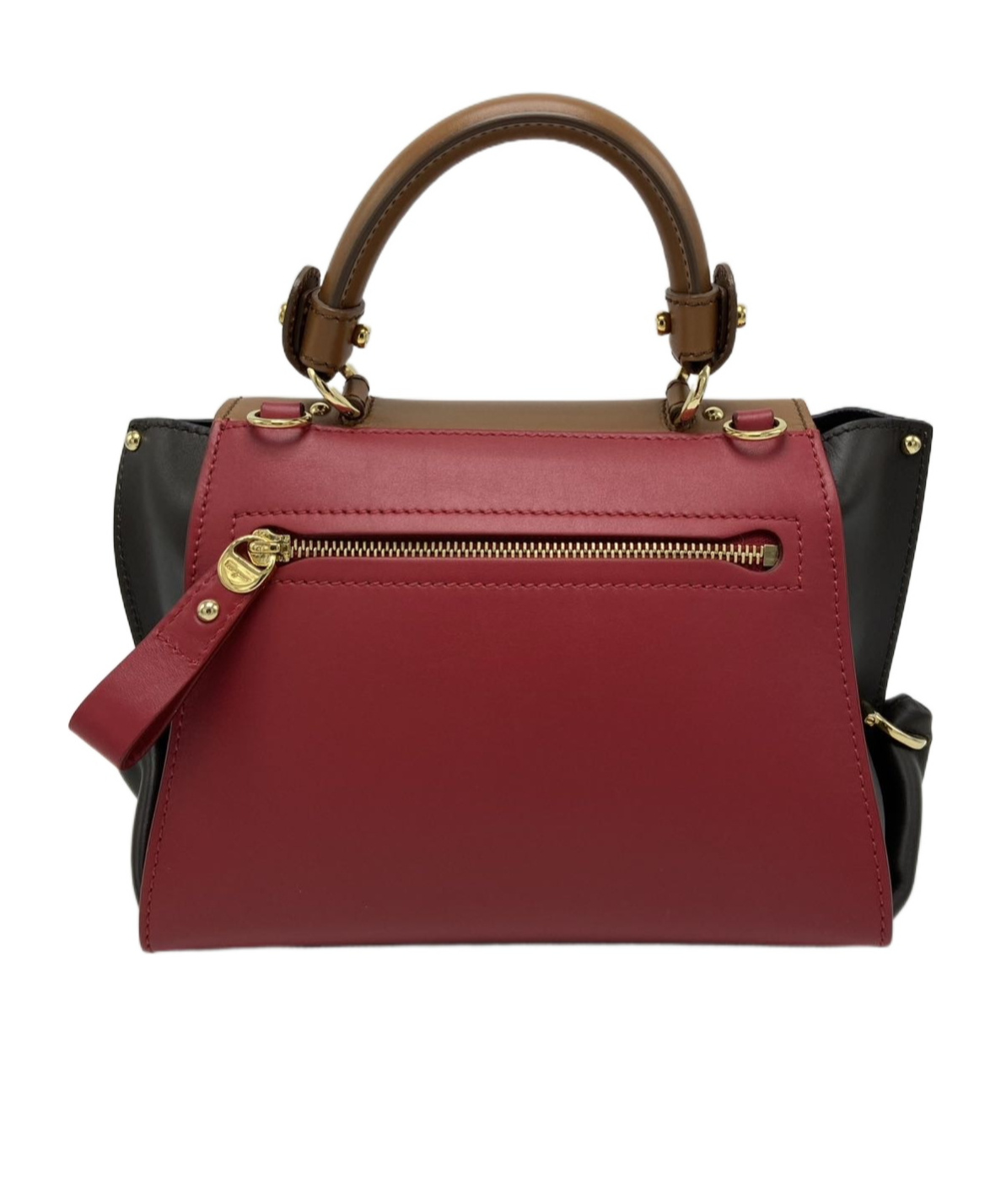 Ferragamo Top Handle Shoulder Bag In Brown