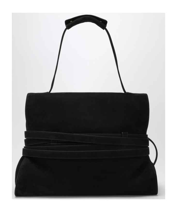 Shop Moschino Flip Shoulder Bag In Black