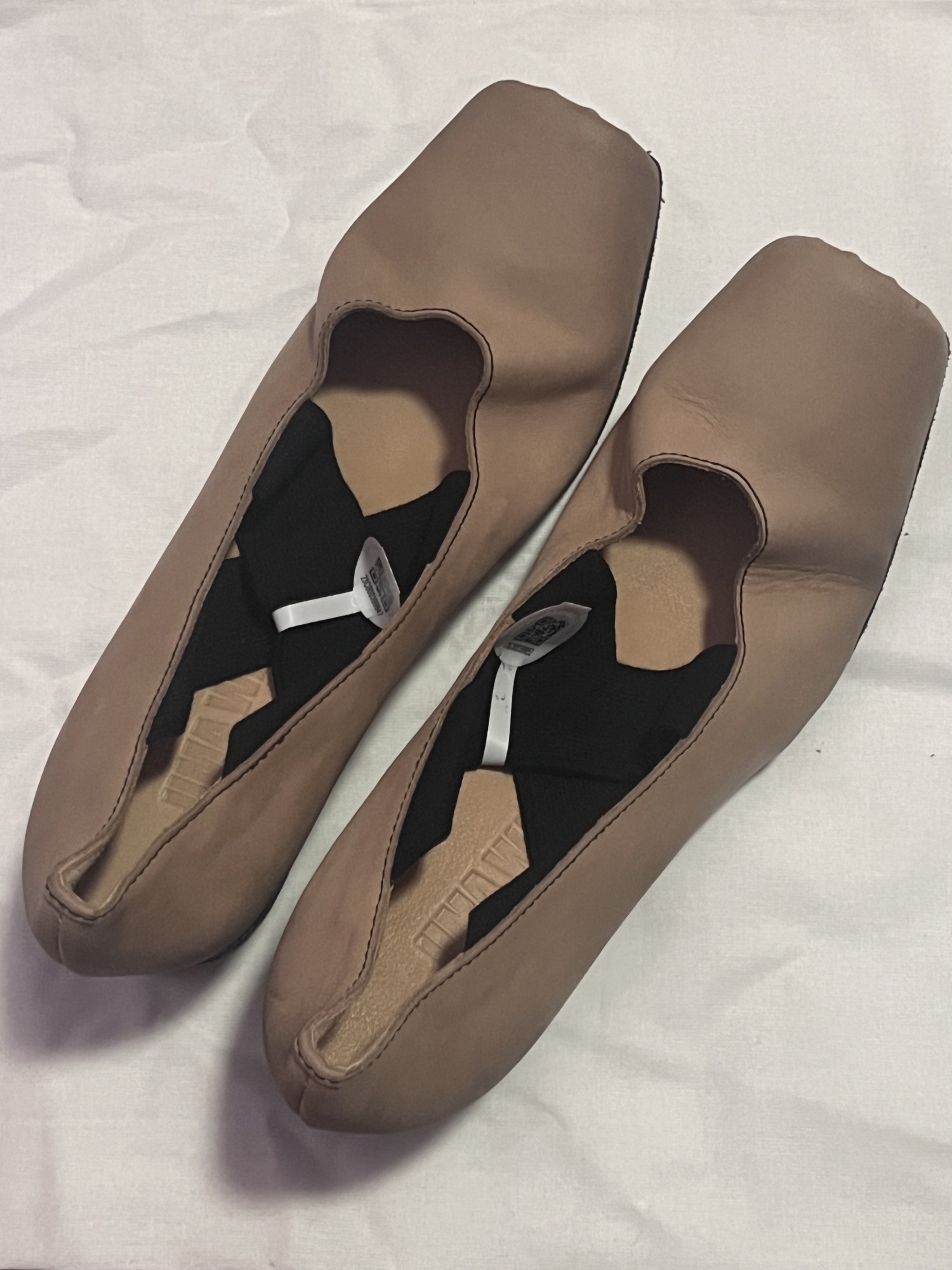 Uma Wang Contrasting Toe-cap Pumps In Nude