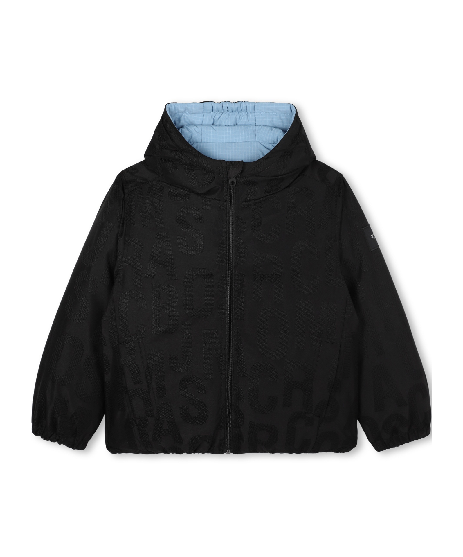 Marc Jacobs Checked Puffer Jacket In Blue