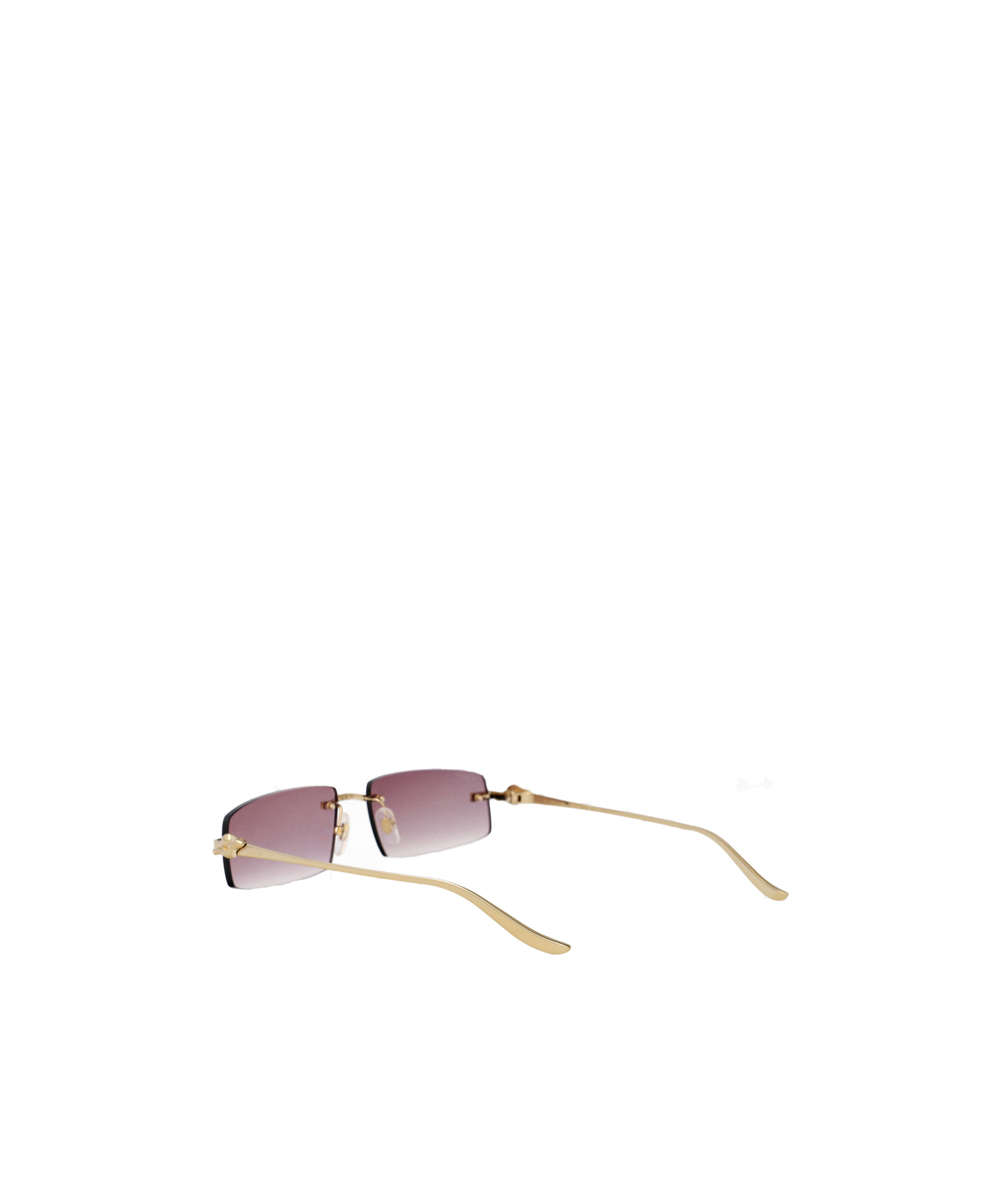 Cartier Eyewear Rectangle-frame Sunglasses In Pink