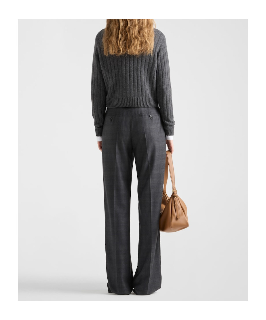 Prada Re-cashmere Turtleneck Sweater In Black