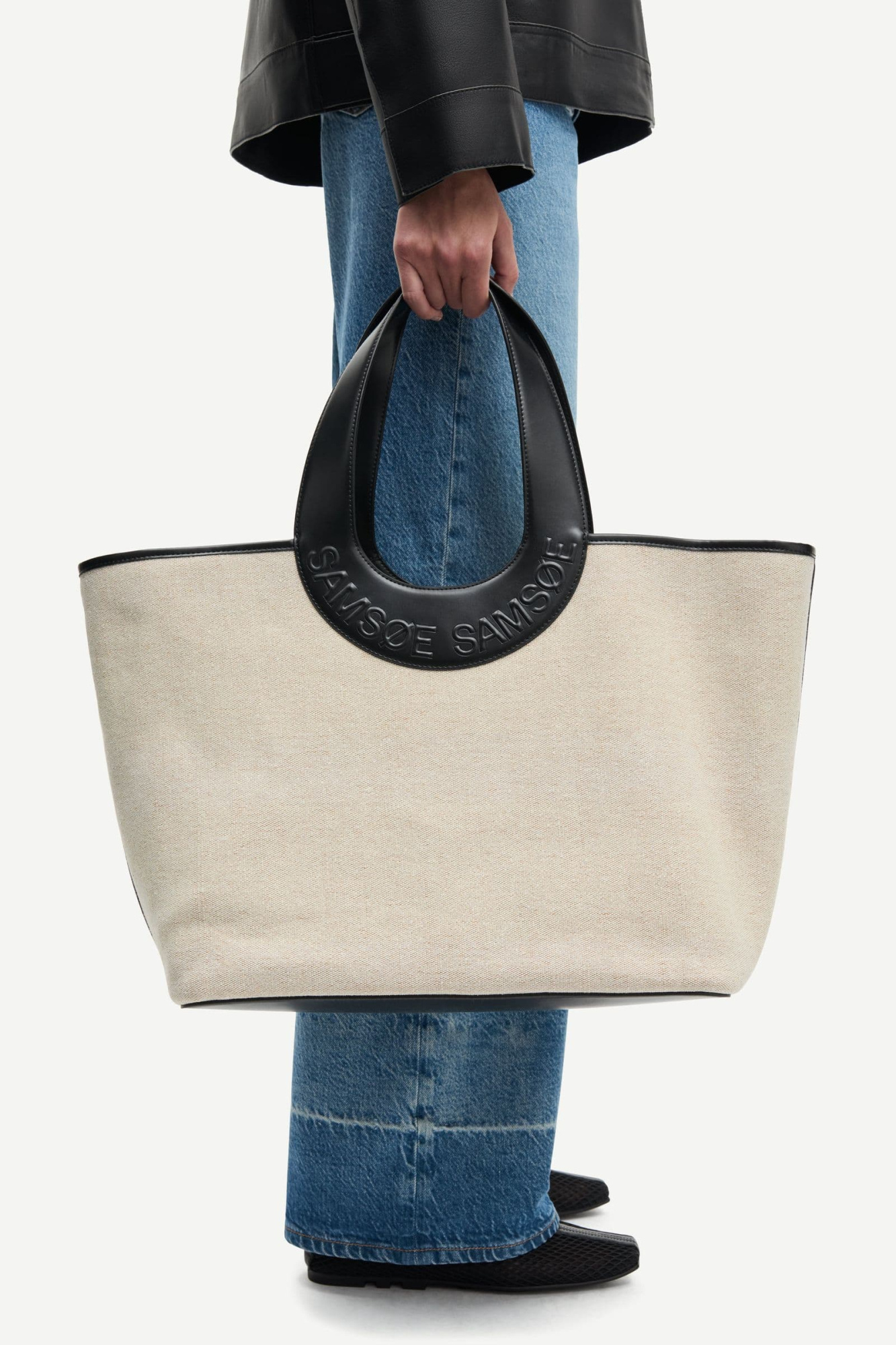 Samsoe & Samsoe Double-handled Handbag In Orange
