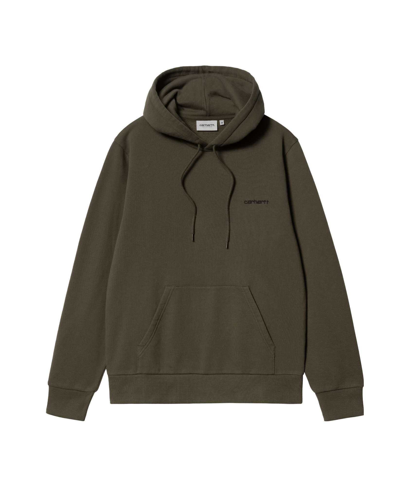 CARHARTT LOGO-EMBROIDERED COTTON HOODIE
