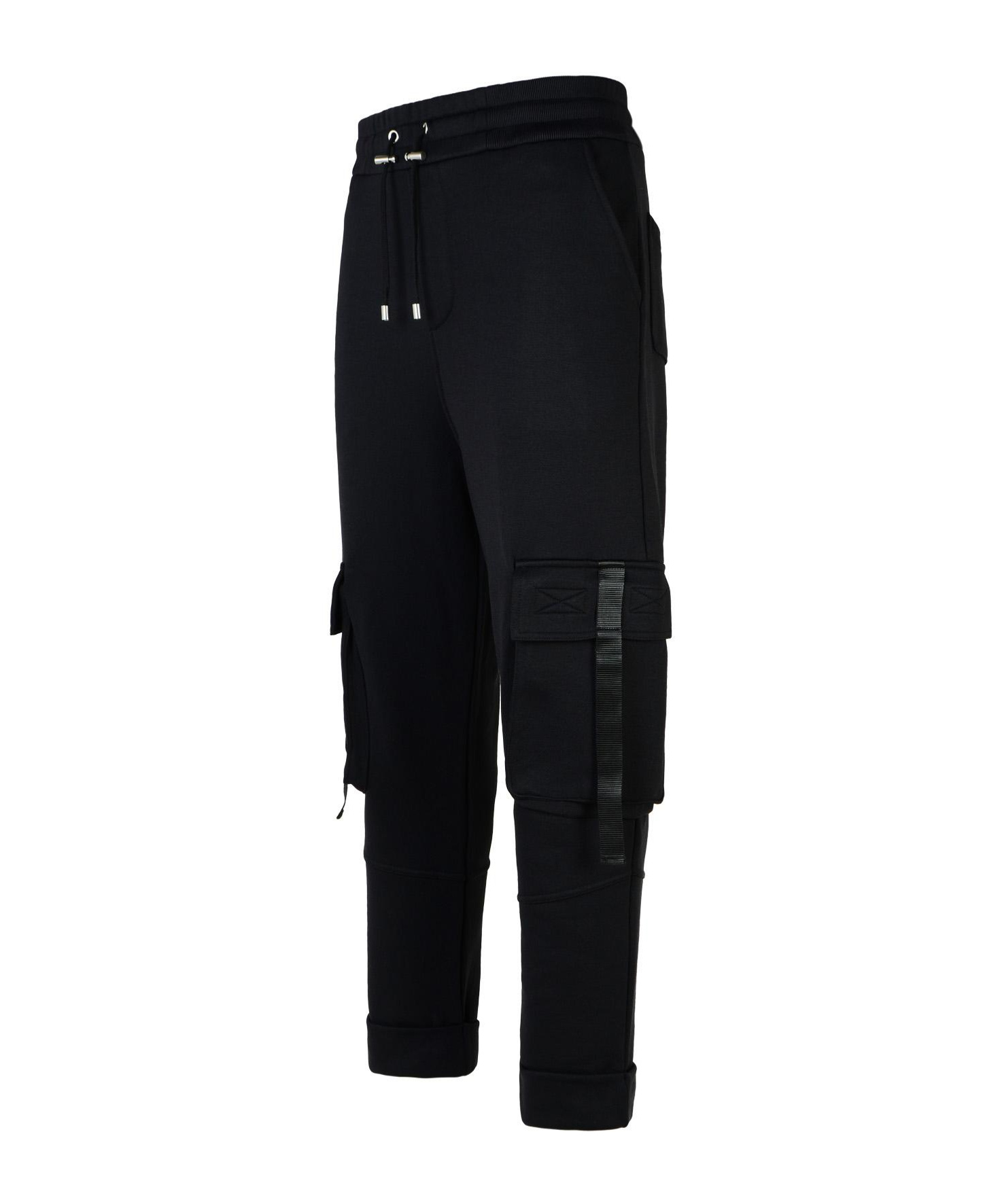 Balmain Pocket Detailed Drawstring Joggers In Black