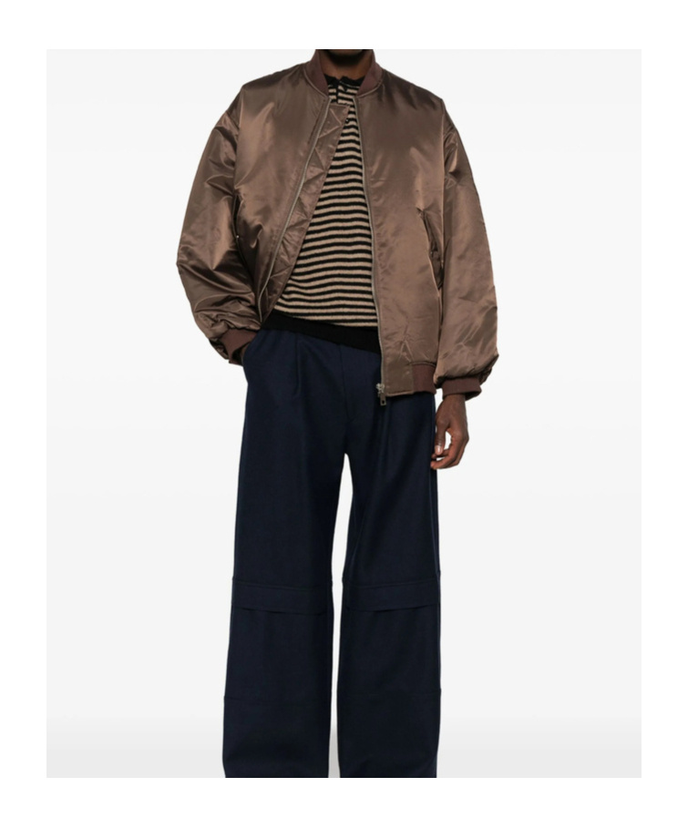 The Frankie Shop Long Sleeve Jacket In Brown