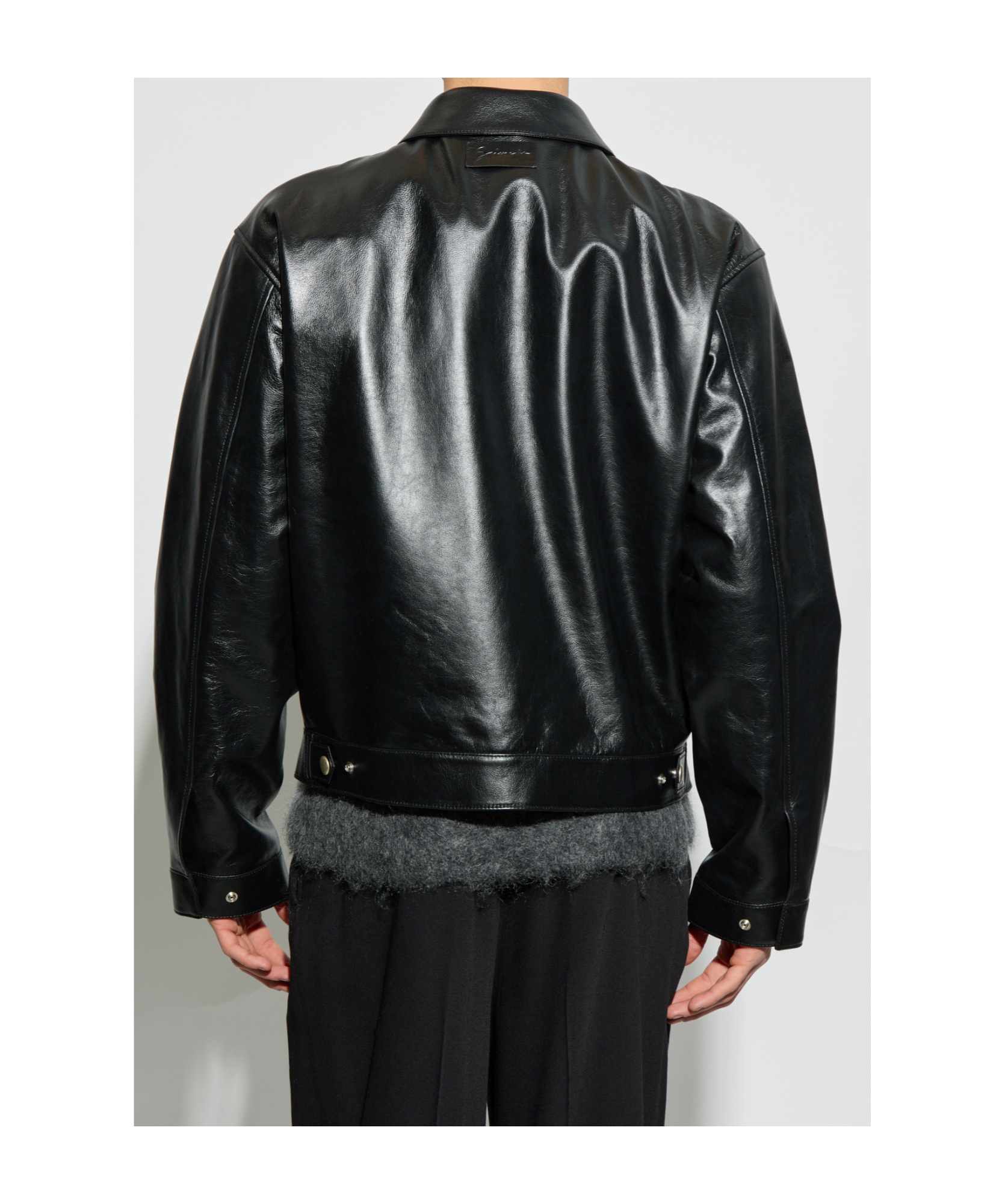Givenchy Leather Jacket In Black
