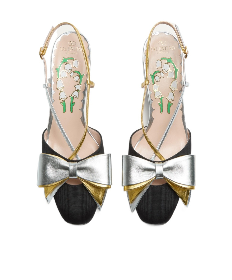 Valentino Bowow T. 45 Mid Heel Pumps In Multicolor