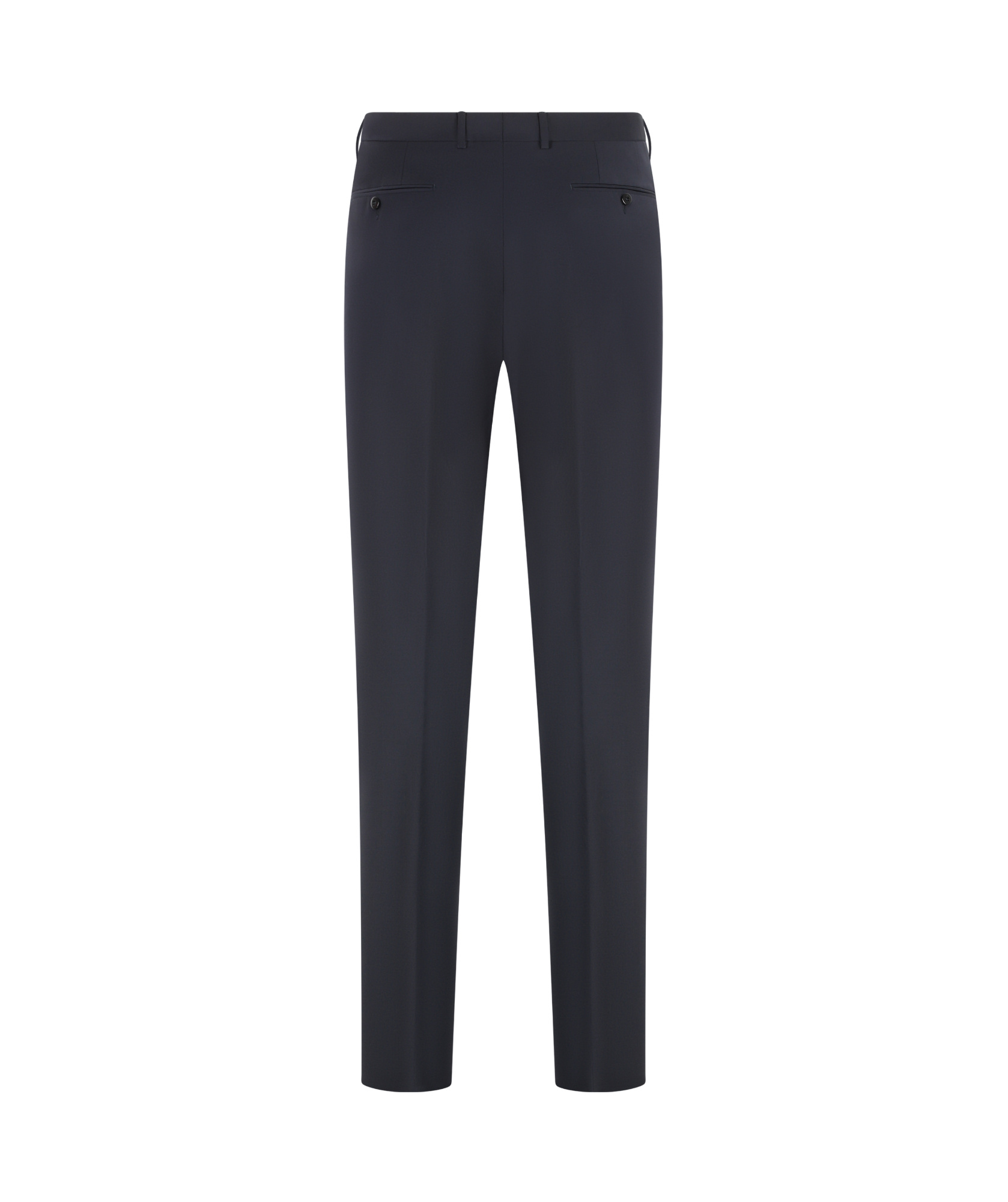 Zegna Men's Wool Tailored Trousers In Black
