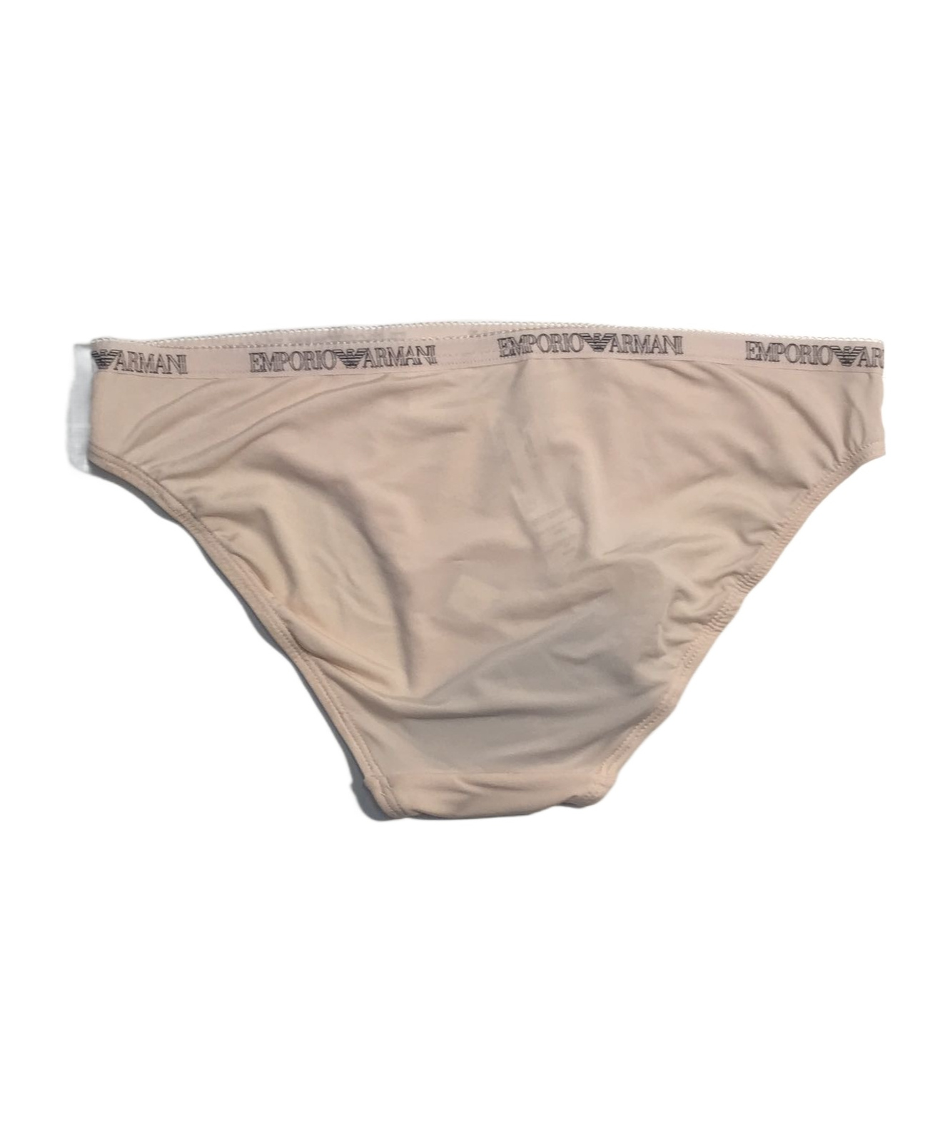 Emporio Armani Logo Waist-edge Briefs Pants In Nude