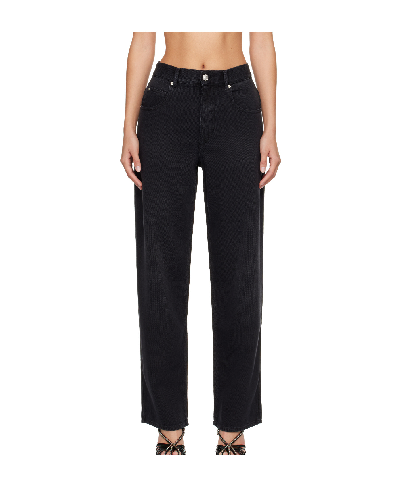 Isabel Marant Jenny Straight-leg Jeans In Black