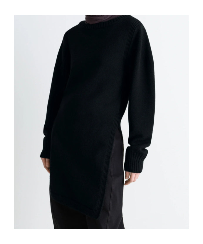Lemaire Sweater With Slits In Black