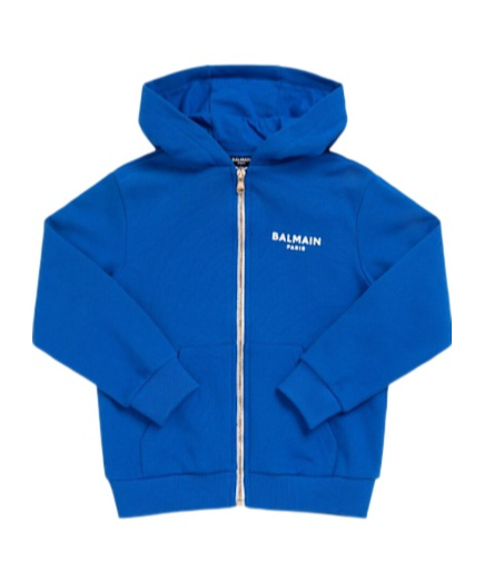 Balmain Zippered Hooded Sweatshirt