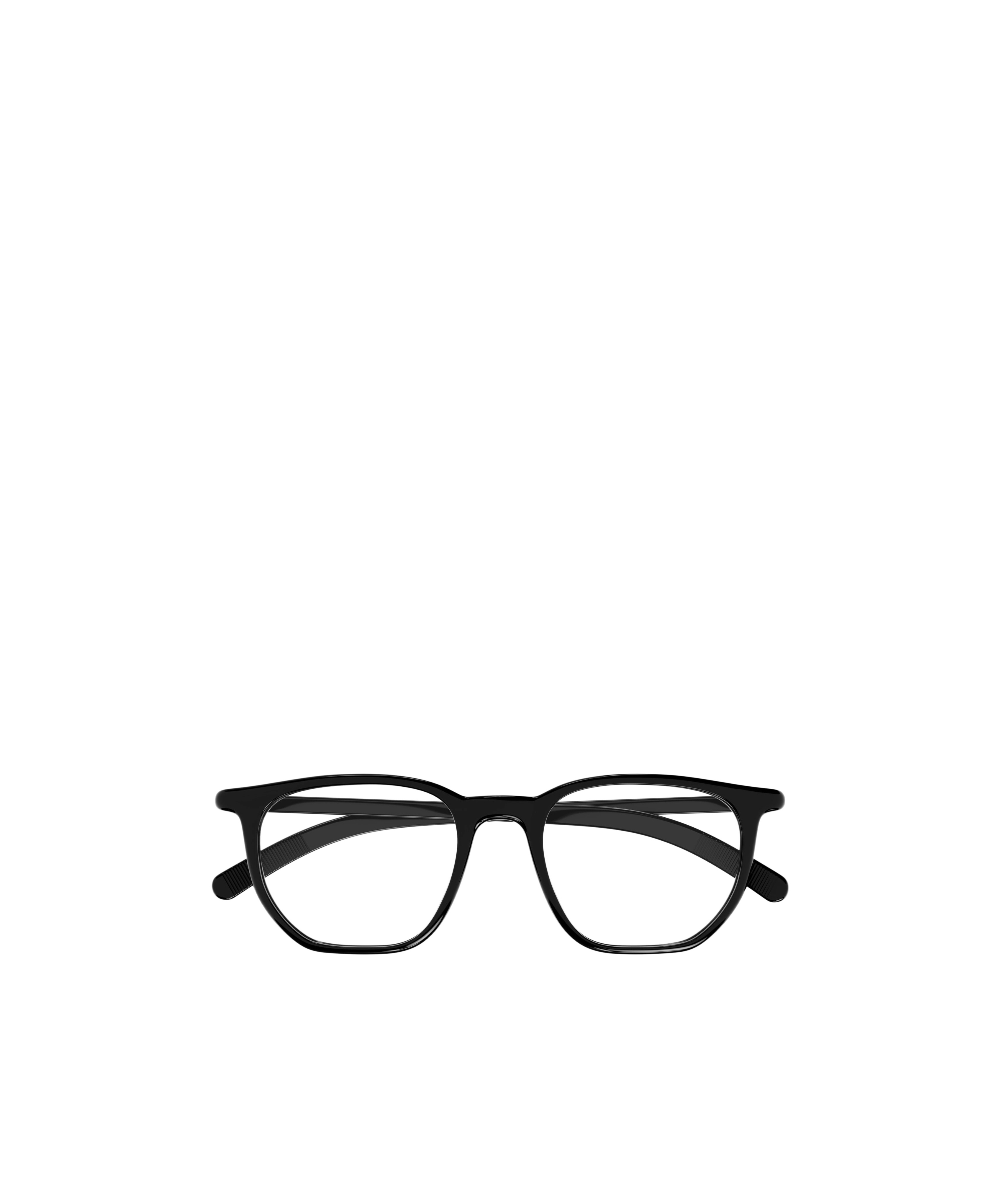 Montblanc Geometric Frame Flat Light Frame In Black